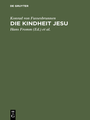 cover image of Die Kindheit Jesu